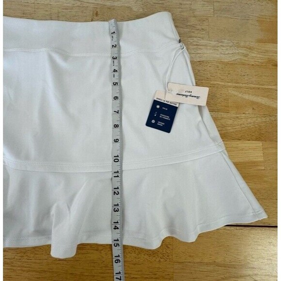 TOMMY BAHAMA Abby IslandZone Flounce Skort Golf Skirt White Lined Ruffled XL NEW - Picture 5 of 11